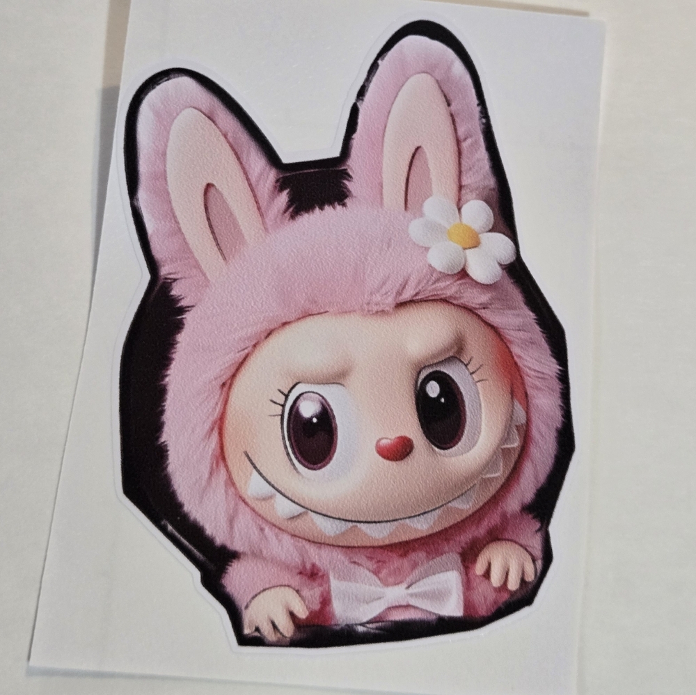 🍒🍒 Cute Pink Labubu Sticker - Picture 3 of 5